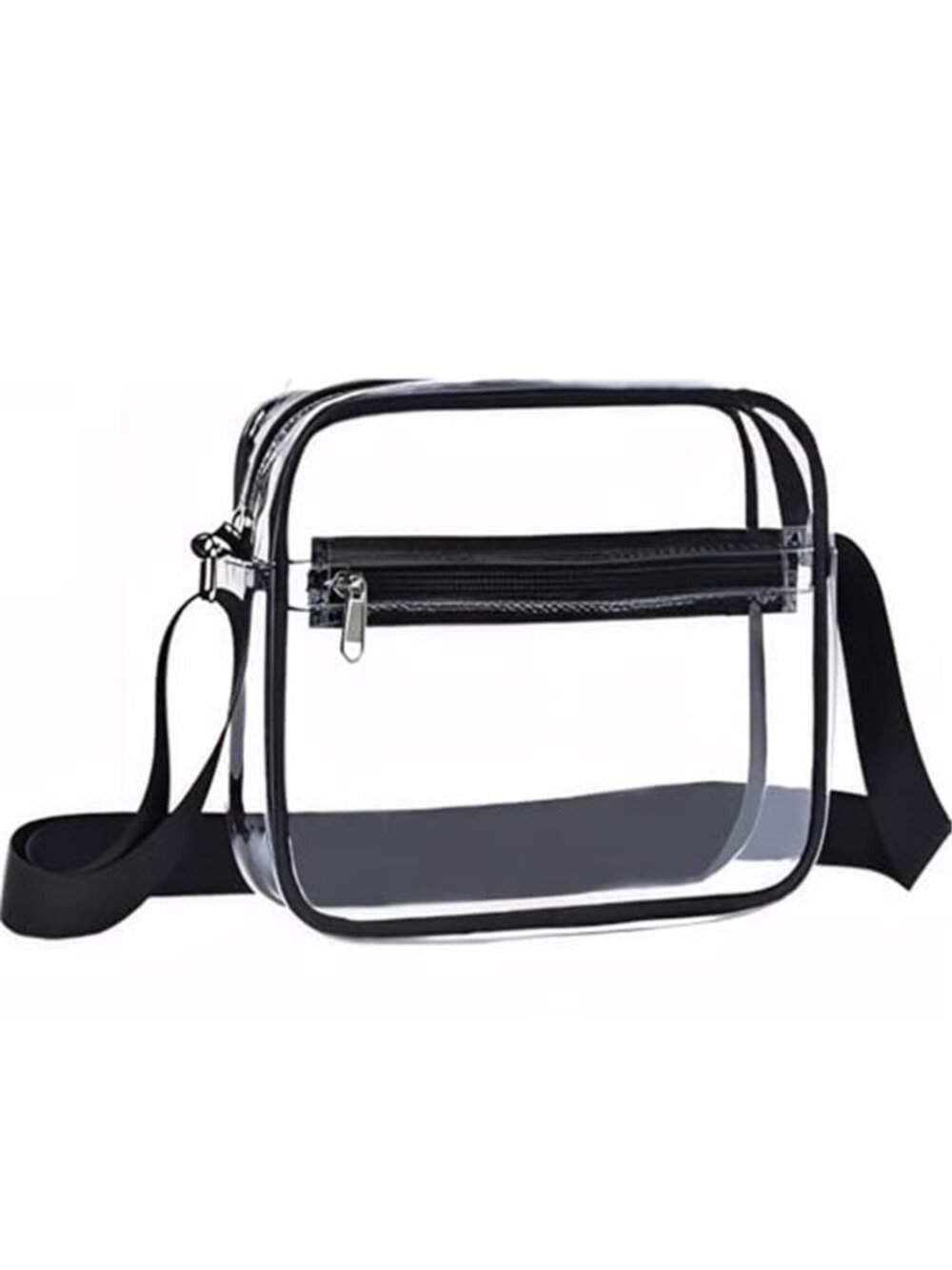 Clear Crossbody Bag Stadium Approved, PVC Clear Purse Bag for Women Men,
